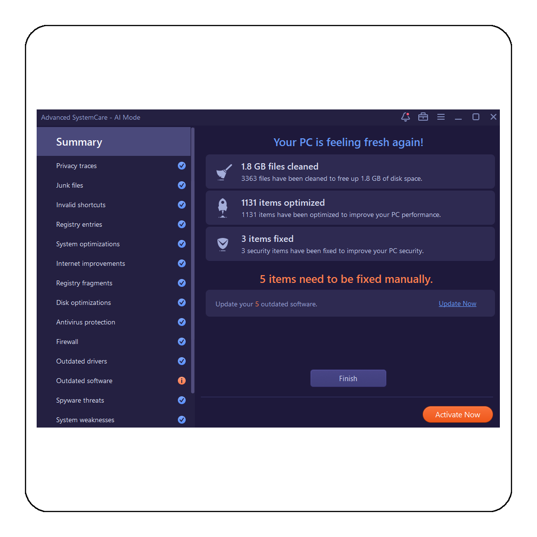 IObit Advanced SystemCare PRO 17 - 3 PC 1 Year - [Download]