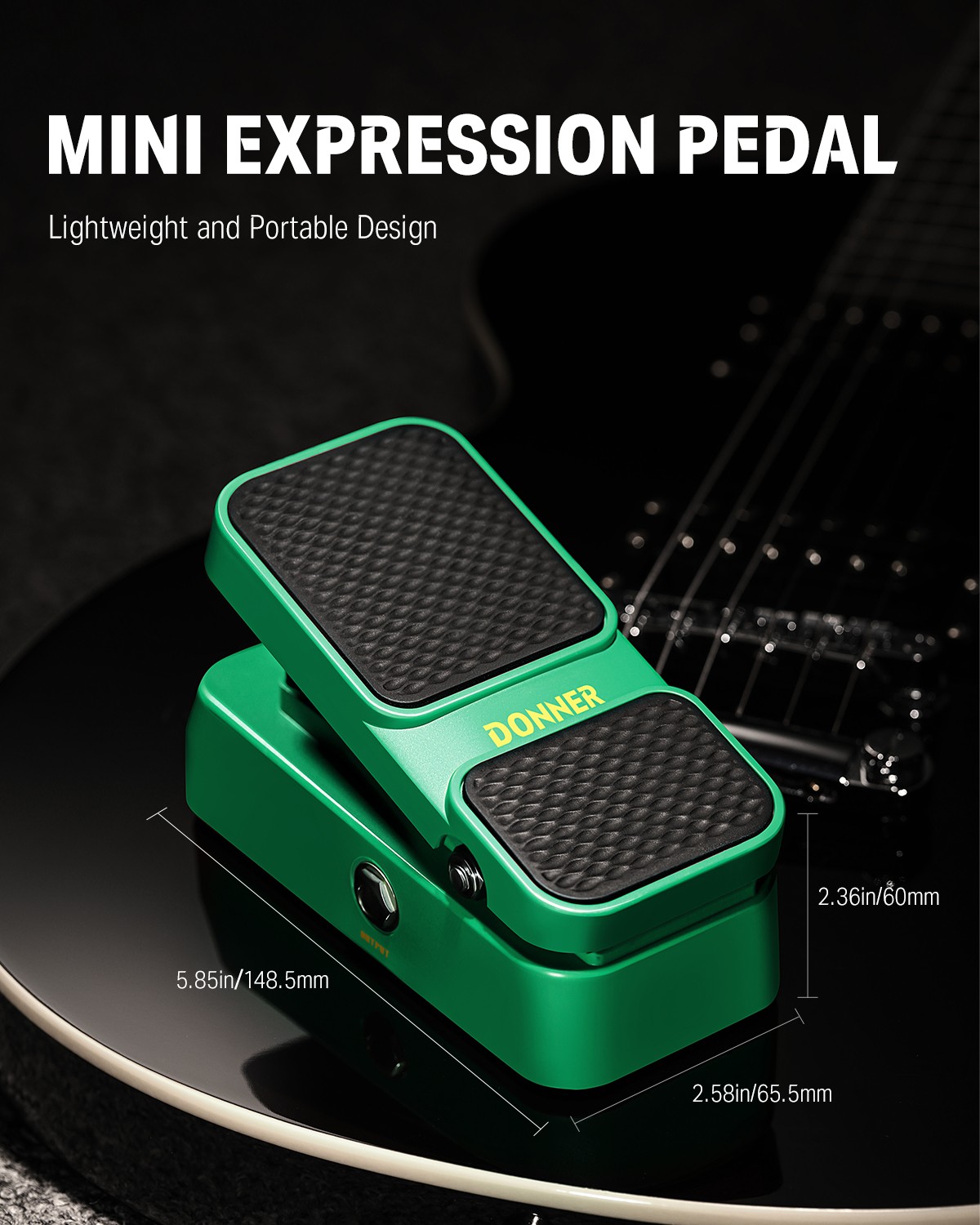 Donner Viper Mini Passive Volume Pedal Expression Pedal 2-in-1 True Analog