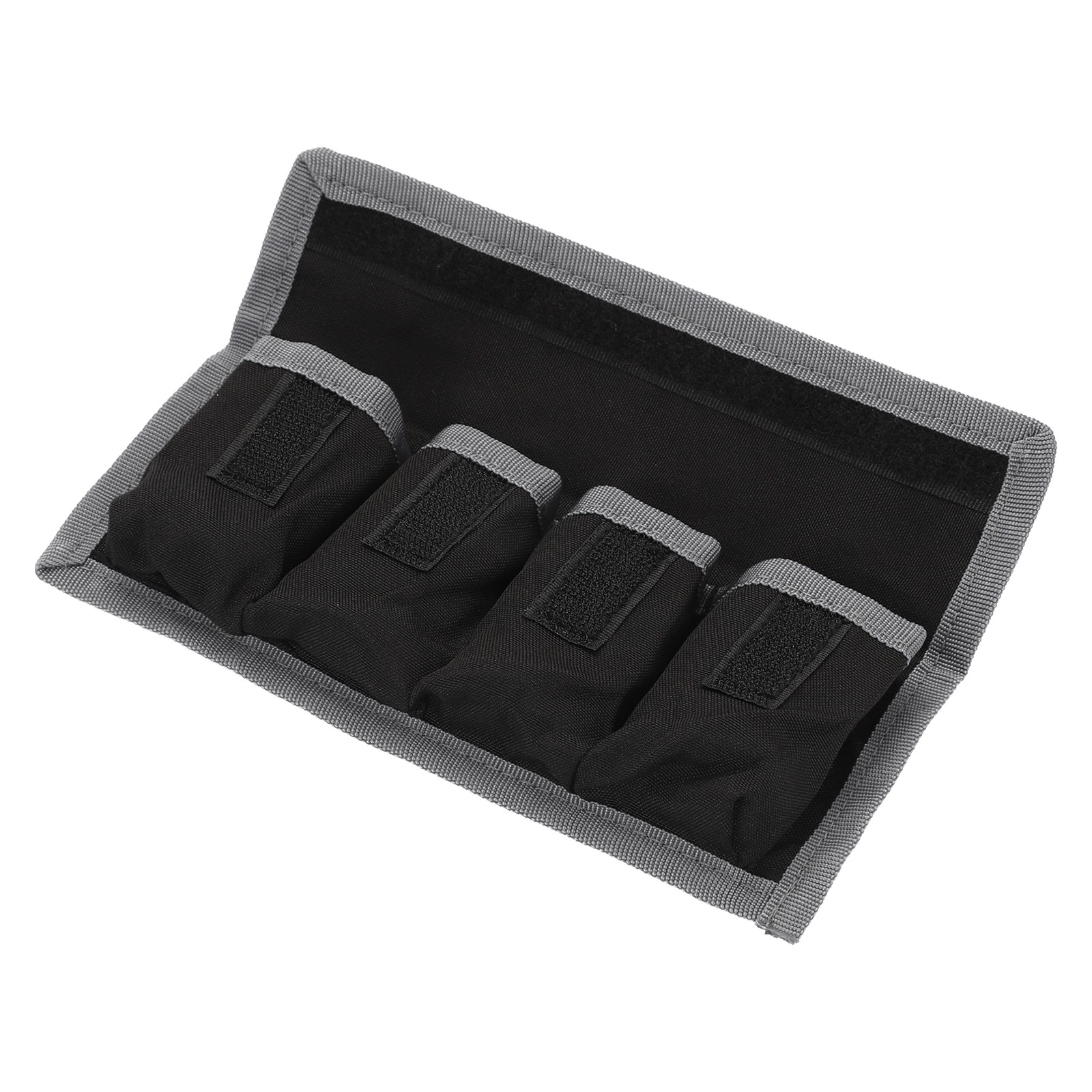 Camera Battery Pouch Case, DSLR Battery Storage Bag (Gray)