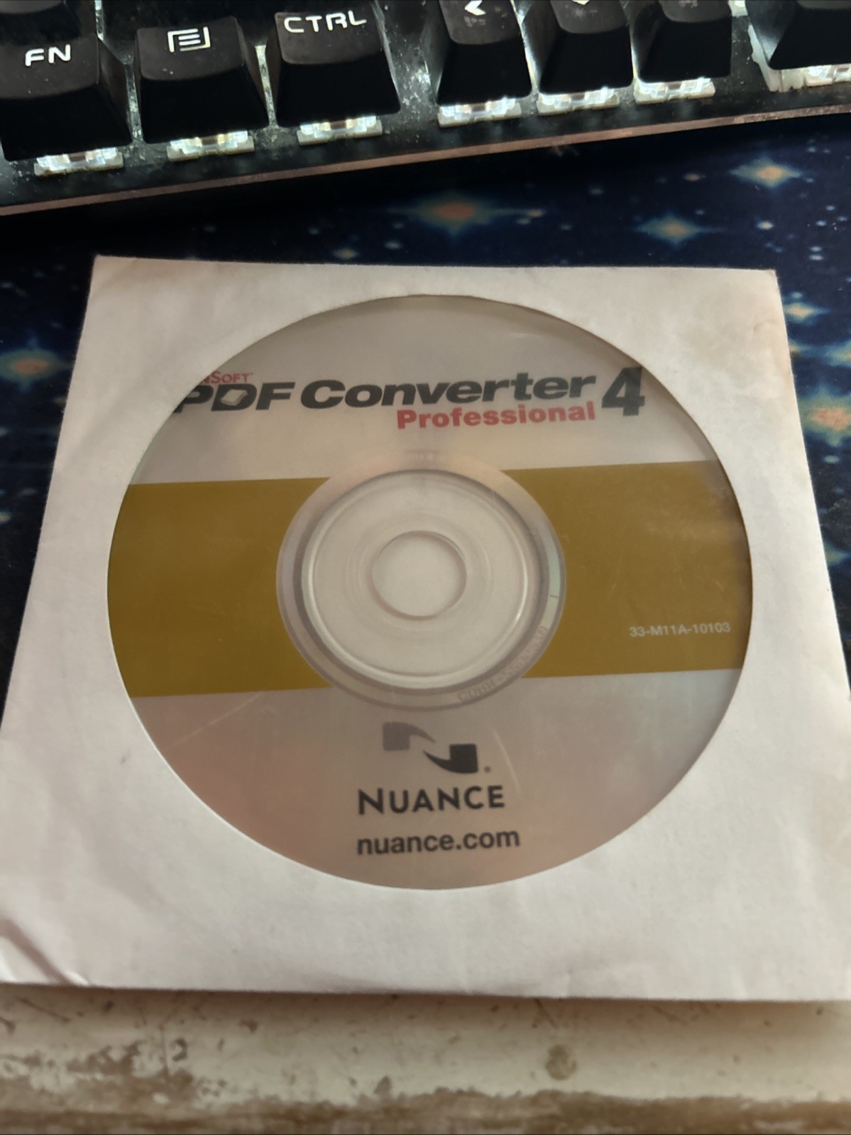 Nuance PDF Converter Professional 4 - Install Disc & Serial Number