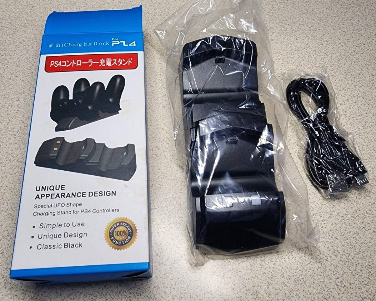 PS4 Dual Mini Charging Dock For PlayStation Controllers