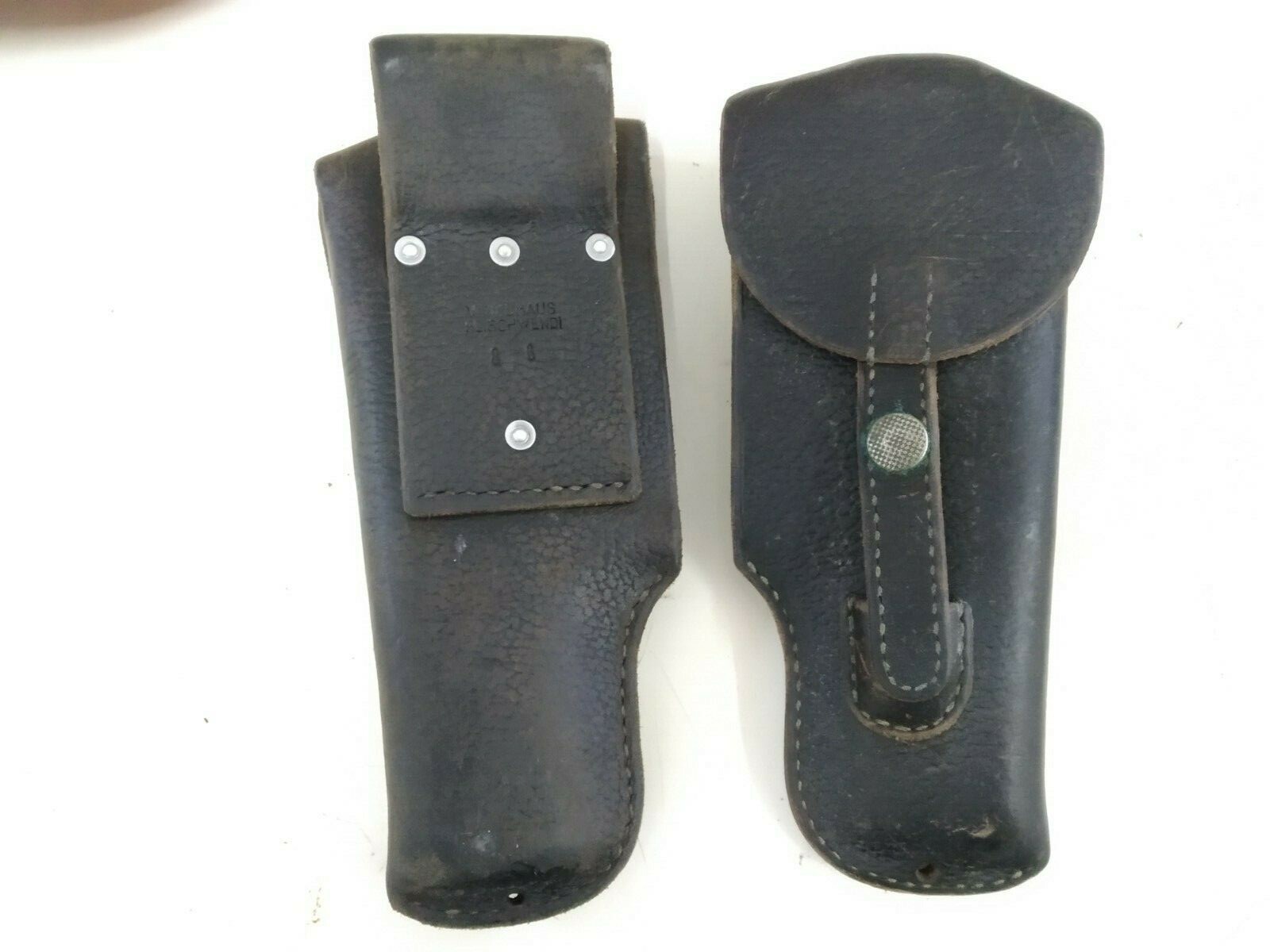 ORIGINAL SWISS ARMY SIG P75 PISTOL HOLSTER STRONG LEATHER BLACK