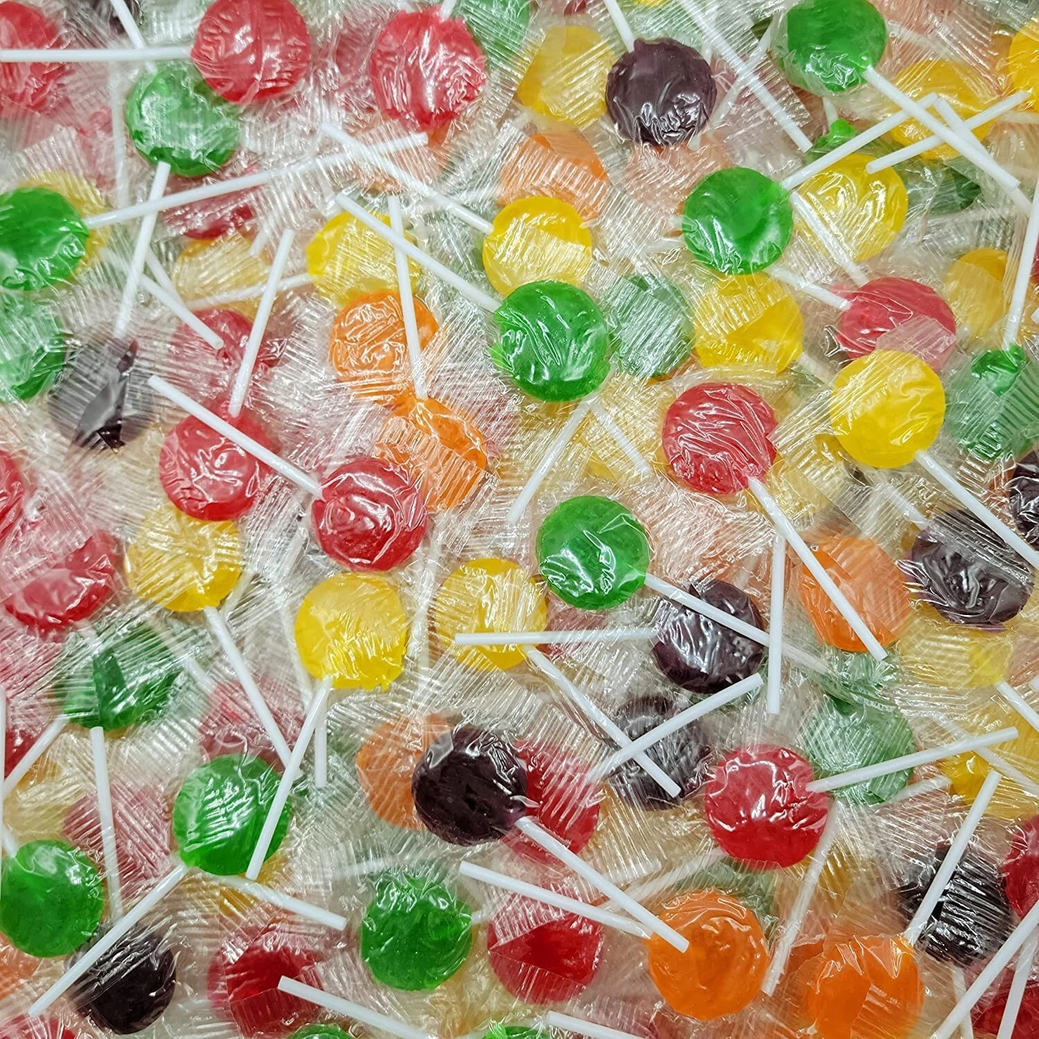 Classic Assorted Lollipops, Candy Suckers, 5 Fruit Flavors Bulk Candy (2 Pounds)