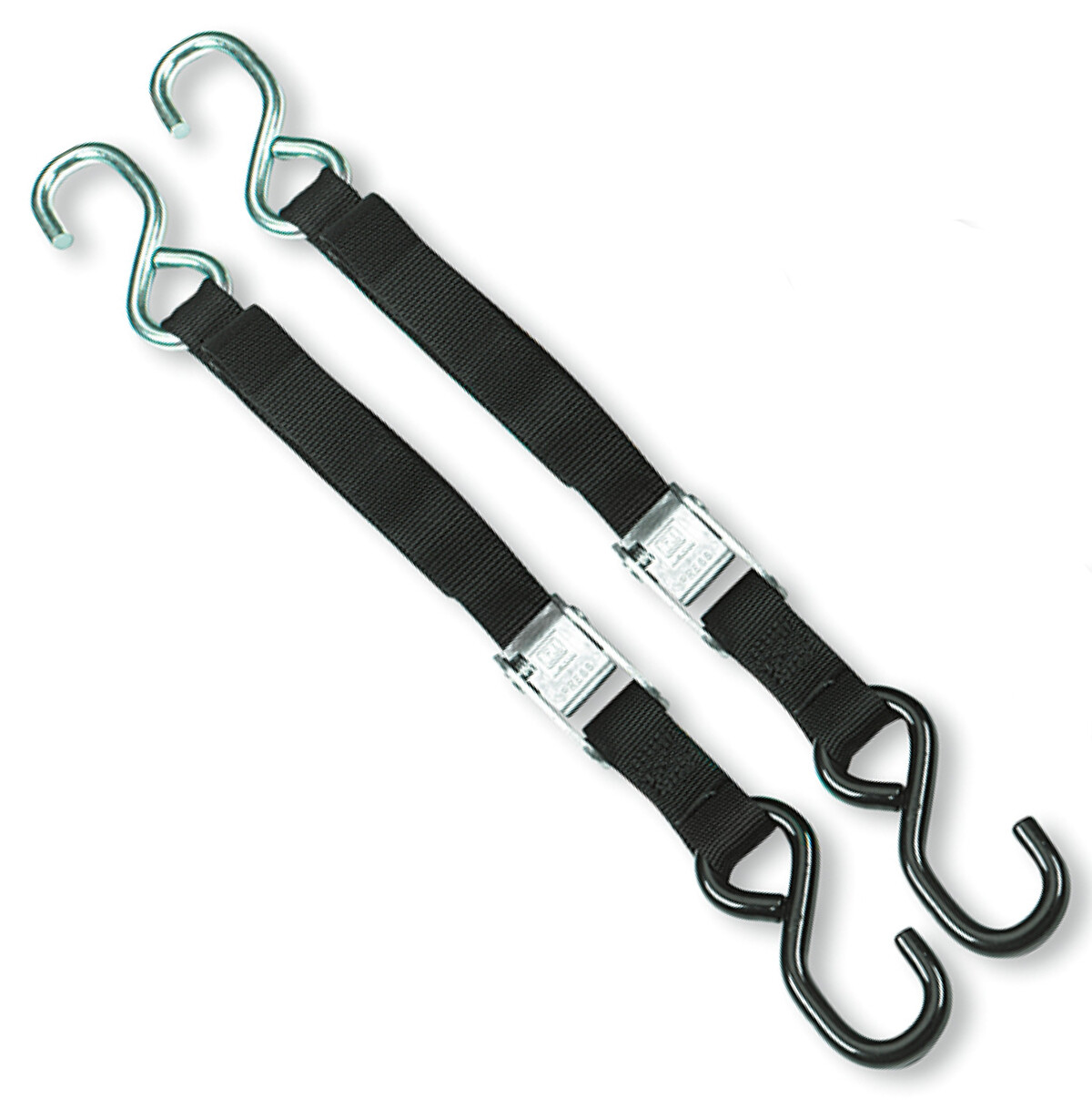 Ancra 1" x 66" Lite Cam Buckle Black Tie Downs 2pk (47295-10)