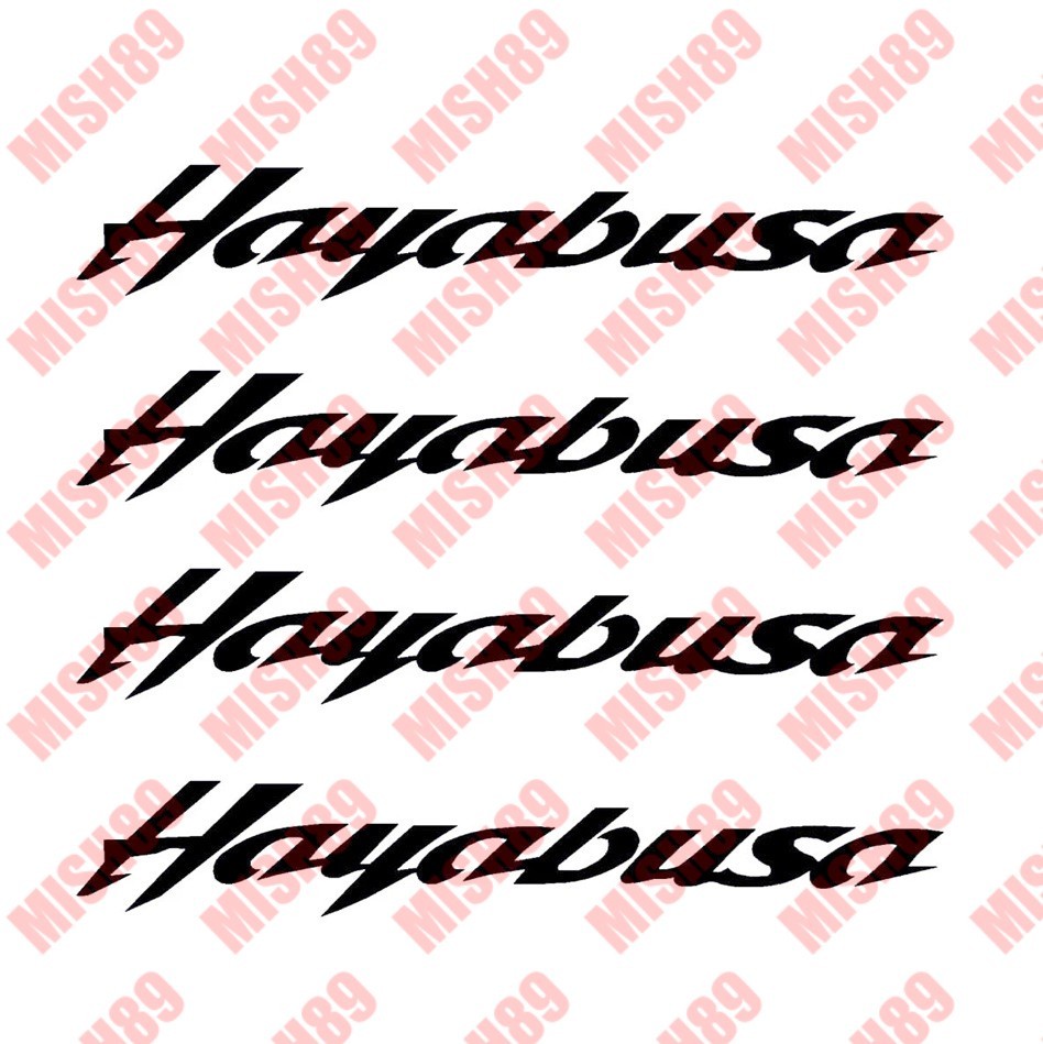 Hayabusa Decal Suzuki Hayabusa Sticker Motorcycle Fairing Decal - Any Size