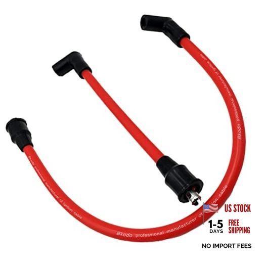 10mm Spark Plug Wires Compatible with Harley-Davidson Softail 1984-1999