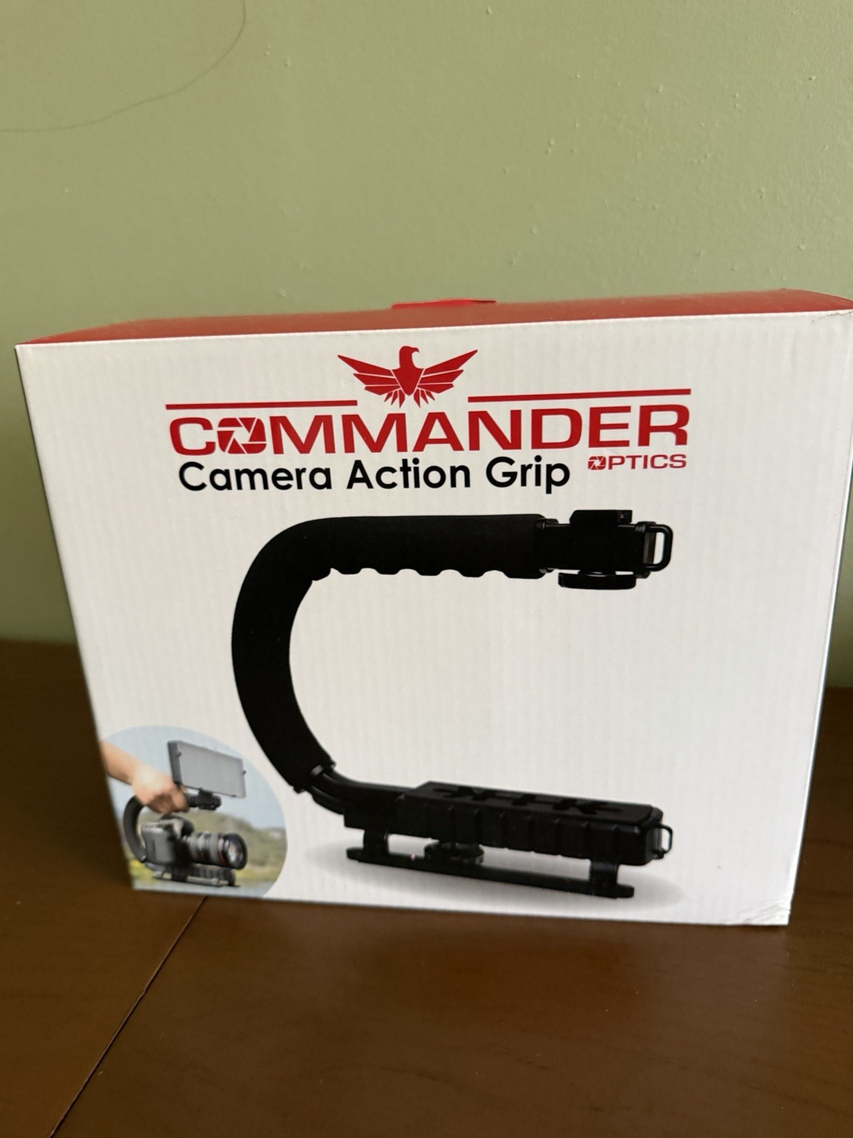 Commander Optics Camera Action Grip DSLR Mirrorless Video Stabilizer