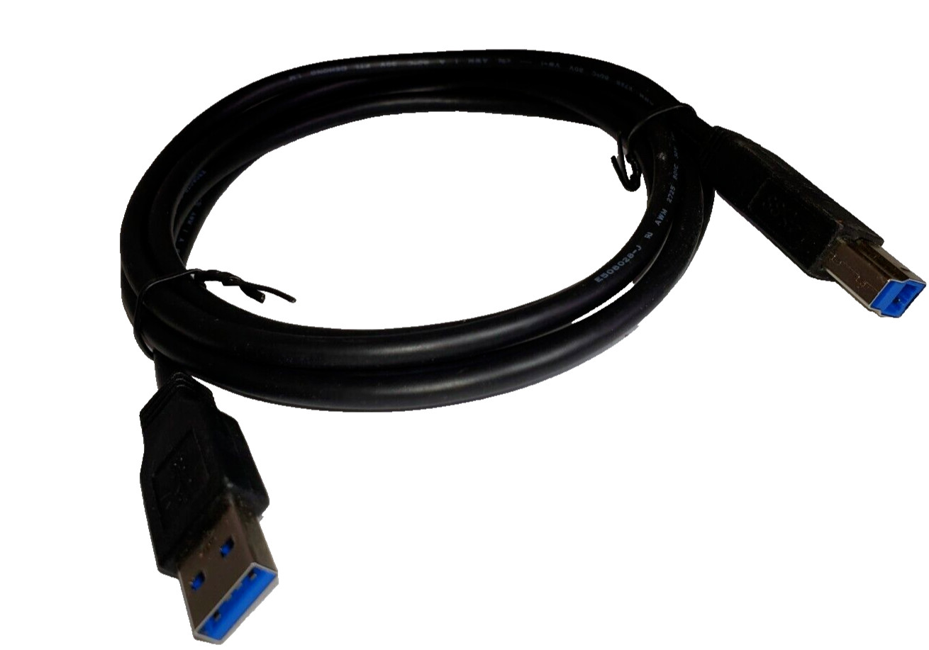 Genuine Dell USB 3.0 Super Speed A-B A to B Male 5ft Printer Scanner Cable