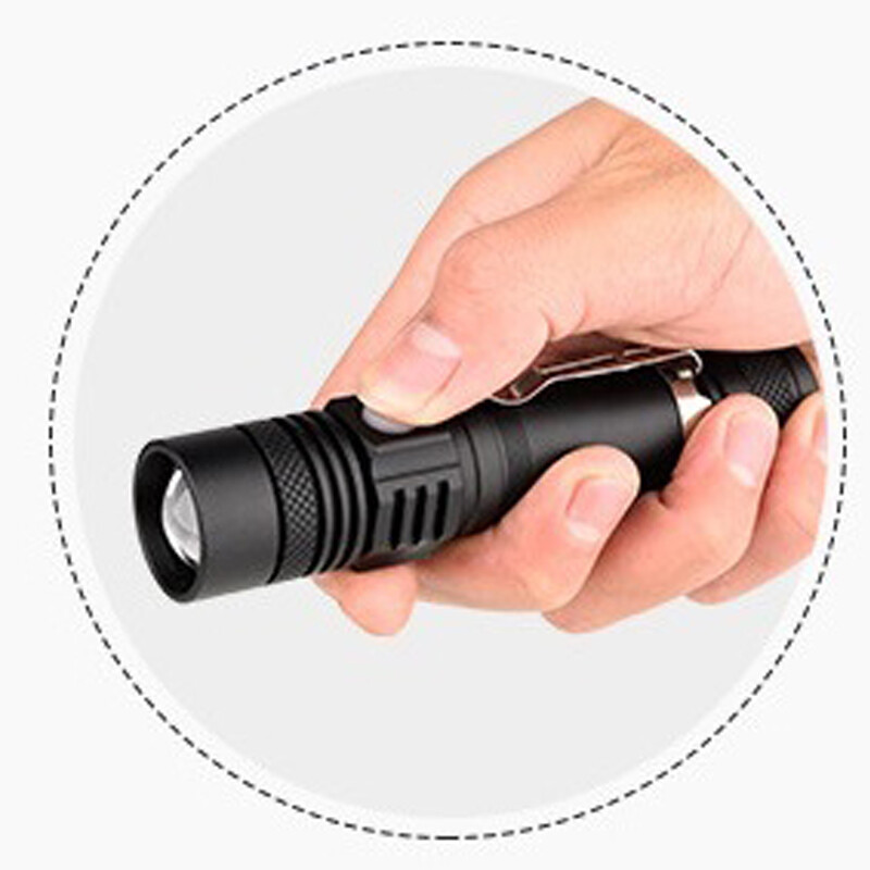 LED 3Modes USB Rechargeable Flashlight Torch Zoom Lamp Light battery