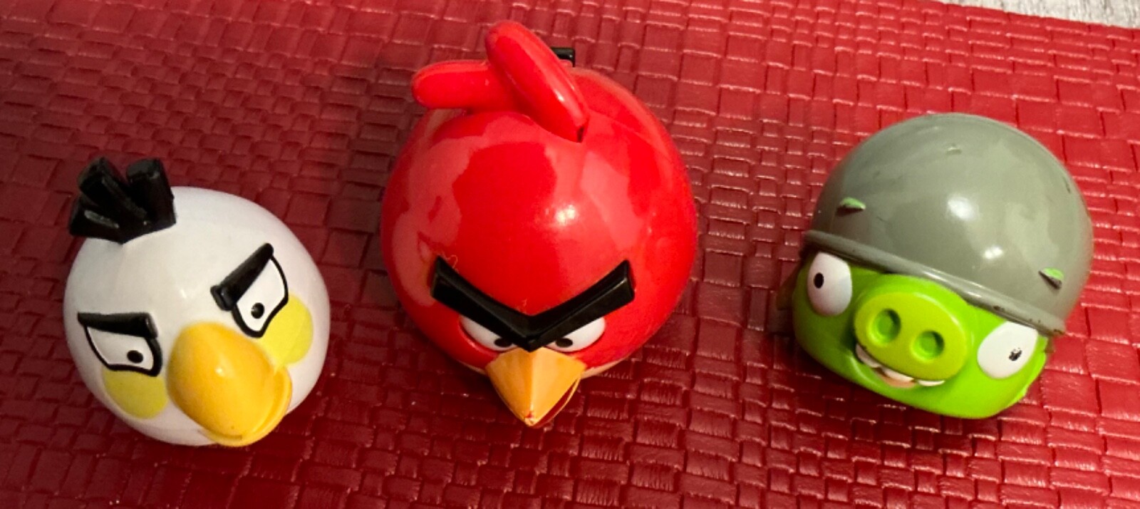 Mattel  Angry Birds Plastic Action Figure Board Game Piece (Lot of 3)