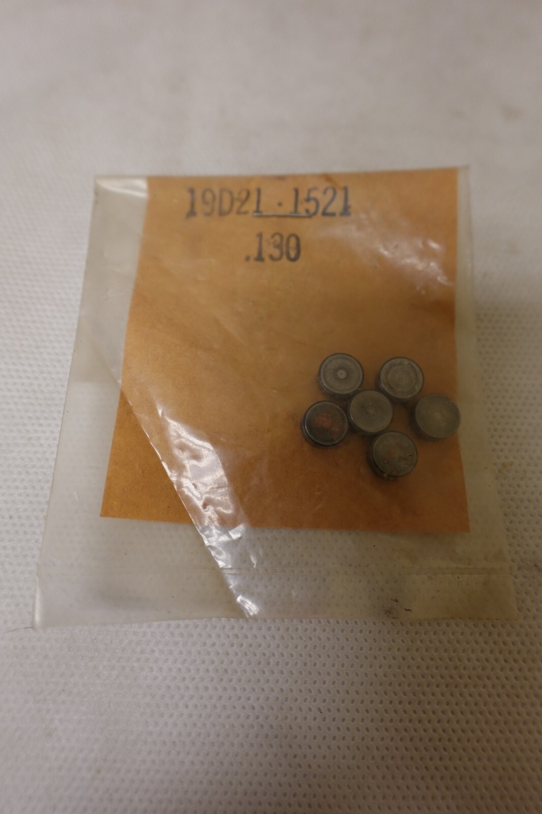 Vintage Mil-Spec Military Surplus Valve Shim Kit - Pack of 6 ~ 19D21-1521 .130