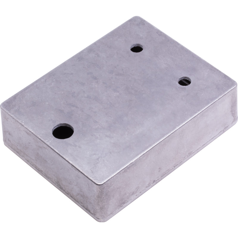 Chassis Box, 1590BB, Diecast, 4.71" x 3.70" x 1.18", Predrilled, Color: Aluminum