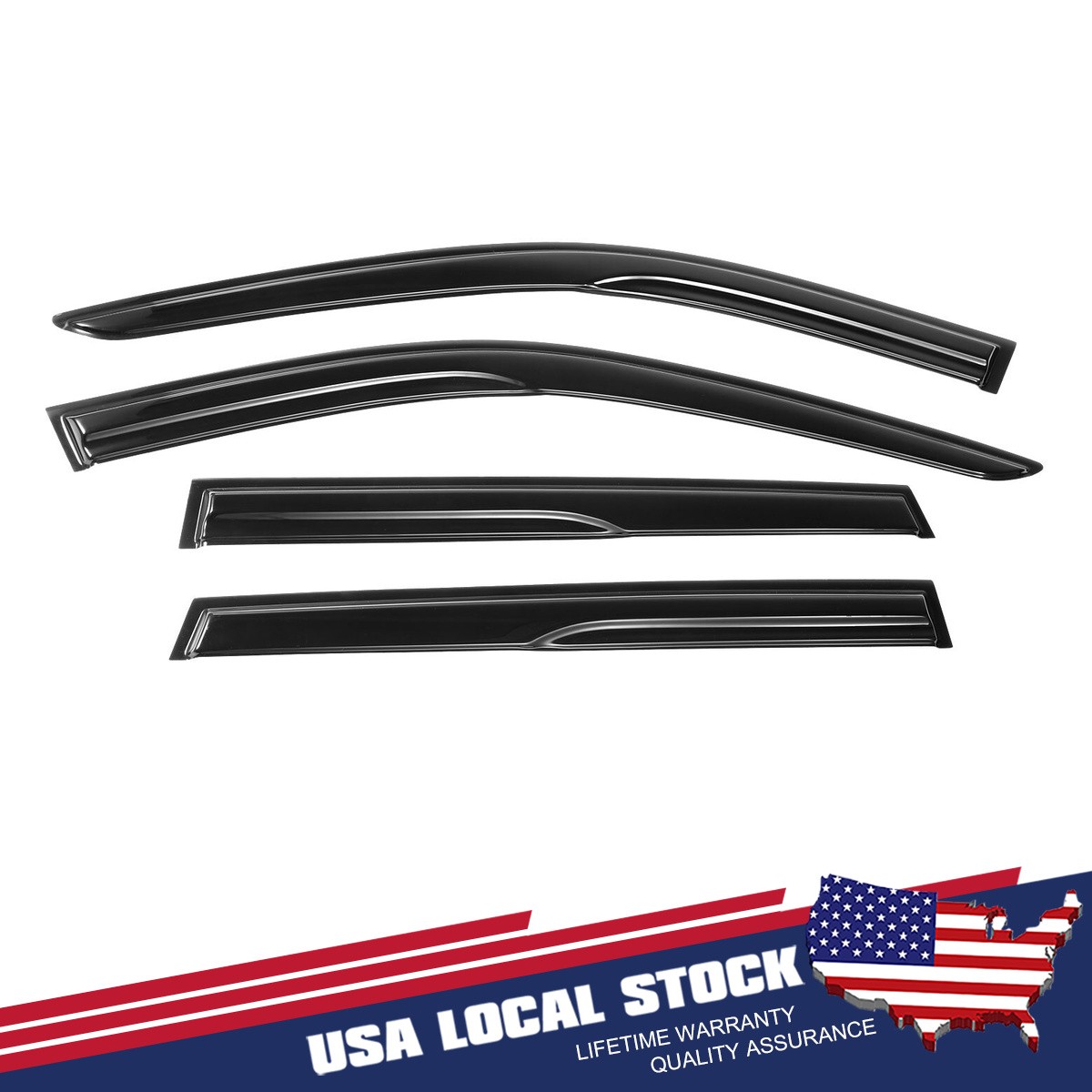 For 2023-2024 Honda CRV CR-V JDM Mugen Style Window Visor Rain Guards Deflector