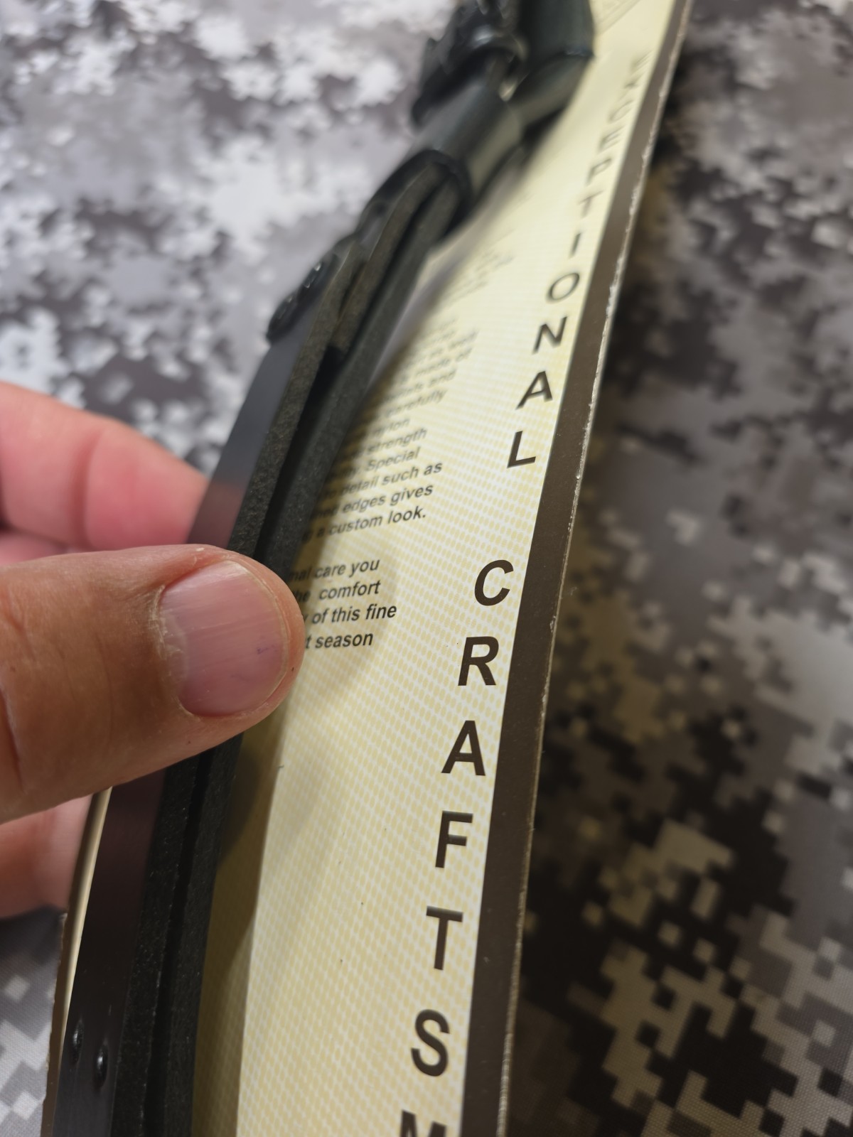 AA&E LEATHERCRAFT BLACK LEATHER RIFLE SLING WITH SWIVELS