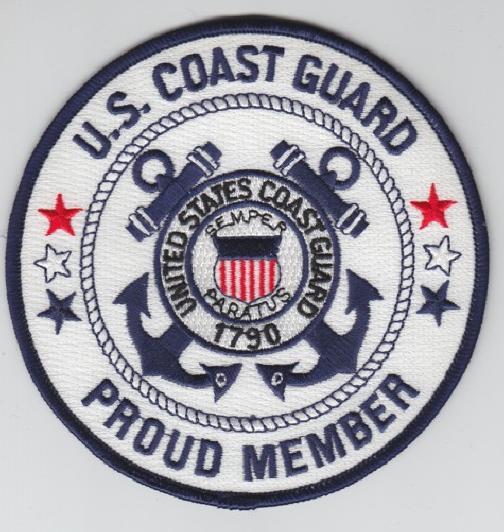 USCG patch: U.S. Coast Guard "Proud Member"