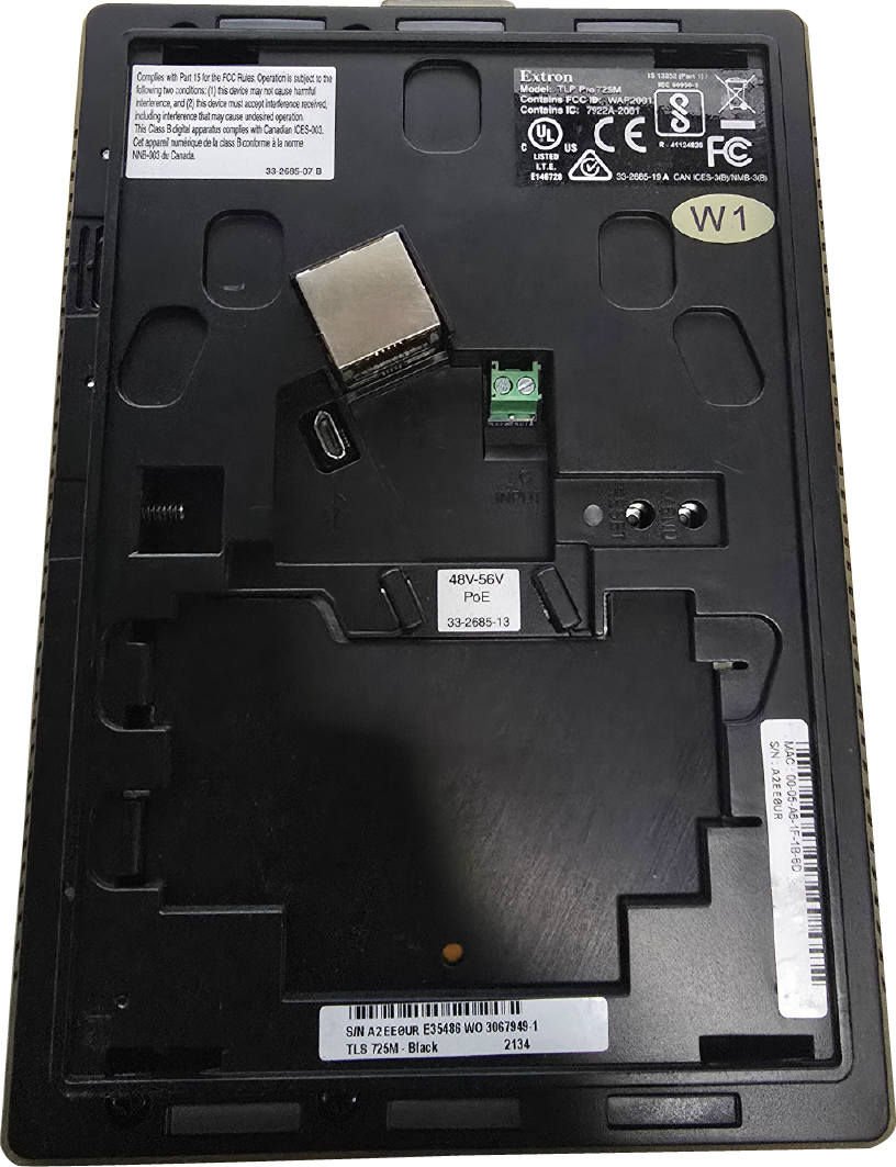 Extron TLP Pro 725M 7" Tabletop TouchLink Pro Touchpanel Gorilla Glass Screen