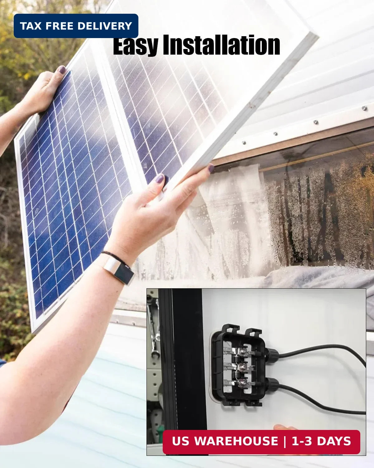 Anti-Reverse Diode Module 110 Amp 12V, One Way Diode for Solar Power Systems, MD