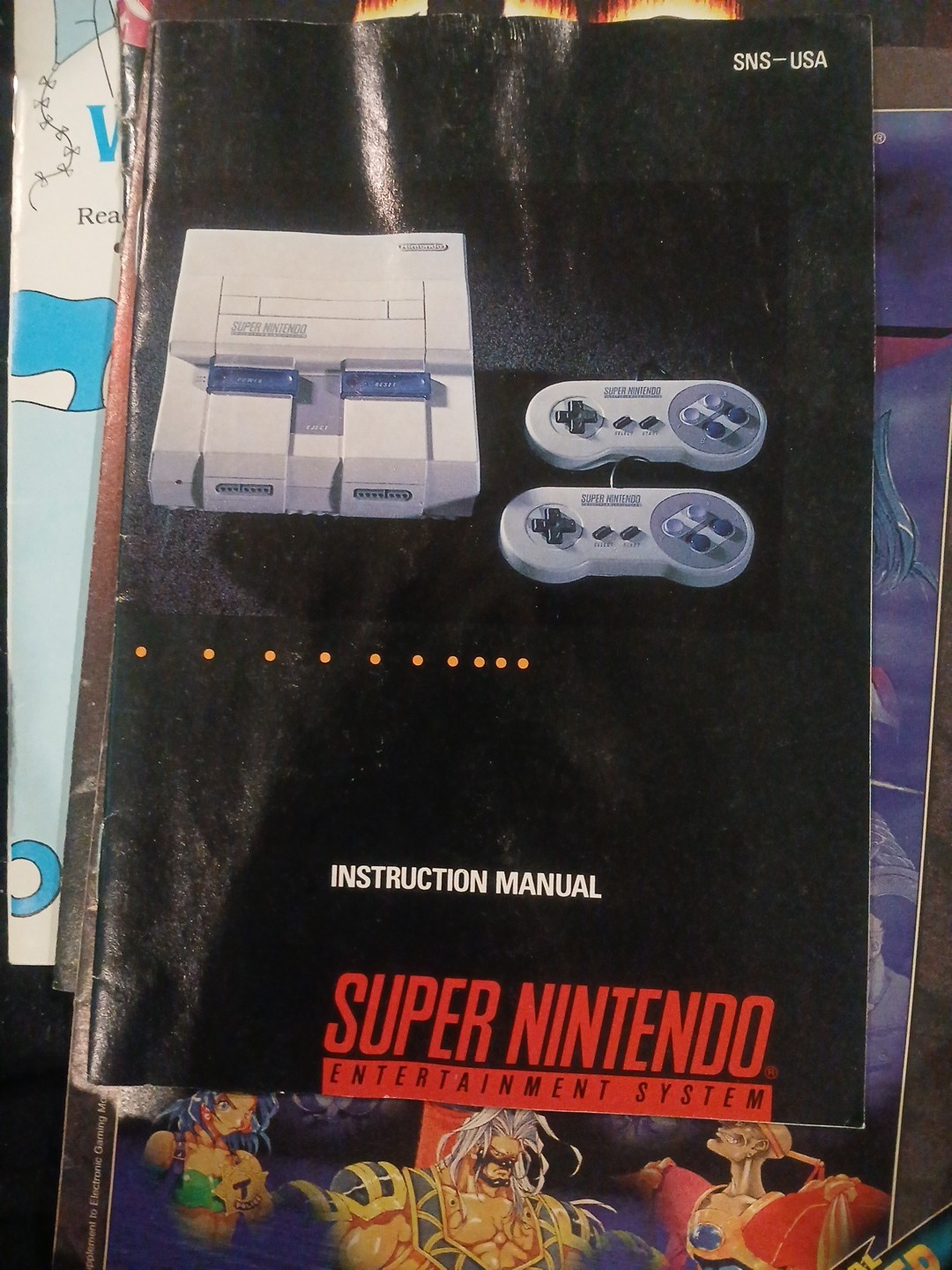 Super Nintendo Instruction Manual Only Good Shape See Pics