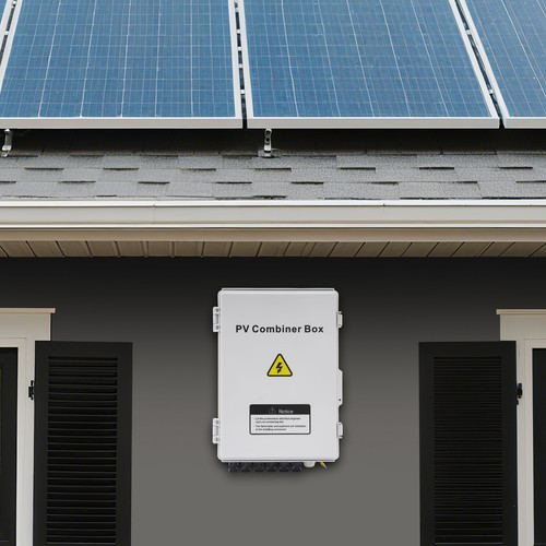 6 String PV Solar Combiner Box Circuit Breaker Junction Box For Solar System