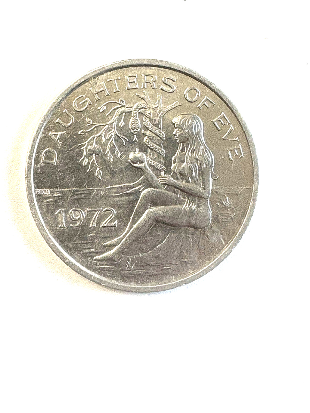 Daughters Of Eve Officers 1976 Mardi Gras Aluminum Token