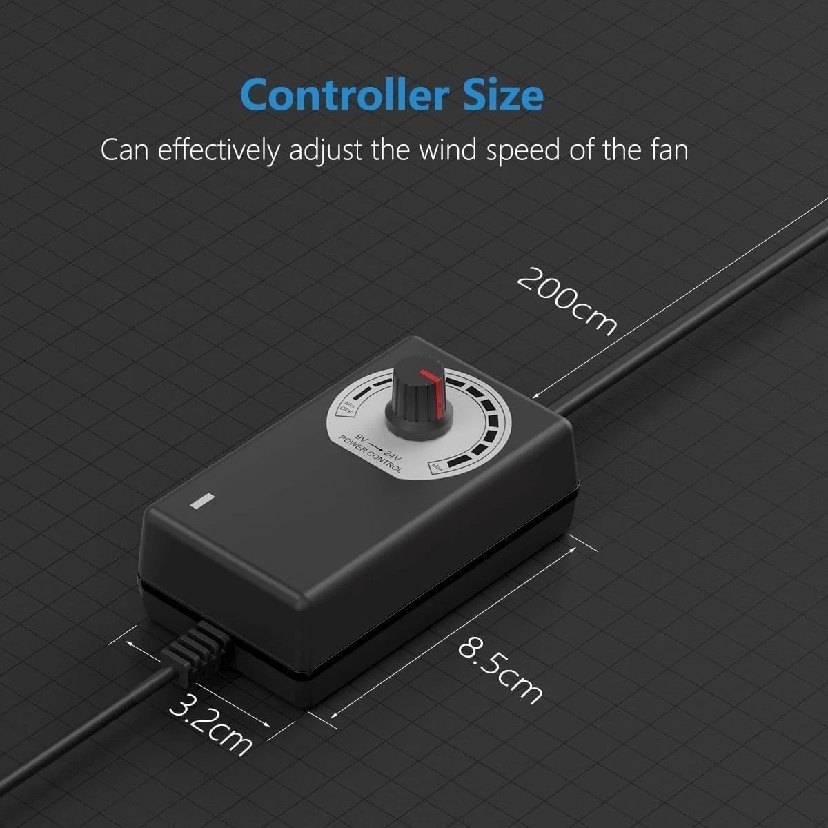 3 Inch Inline Blower Fan 120 CFM Speed Controller