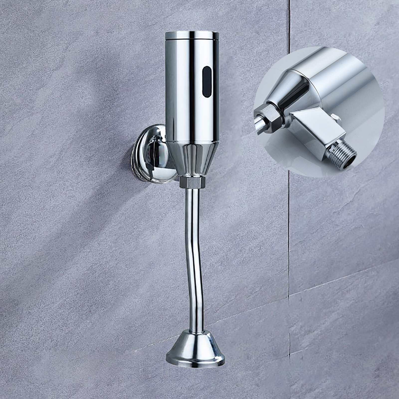 Wall Mounted Automatic Urinal Sensor Flush Valve Bath Bathroom Toilet Faucet Tap