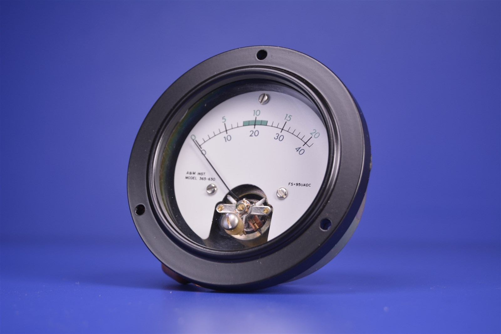Ideal Precision Co. 3.5" Dial 30 Amp/40 Amp Ammeter DC Panel Meter P/N: 36.1865