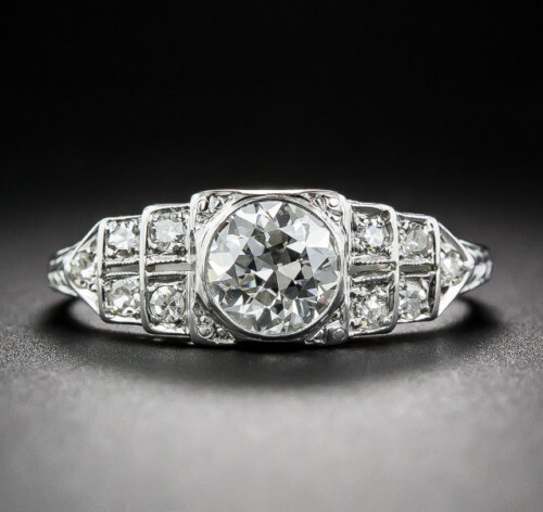 Bezel Set Engagement Ring 2.52Ct Round VVS1 Moissanite 14k White Gold Size 9