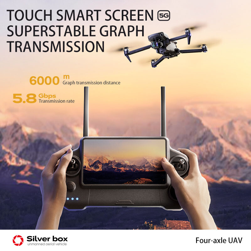 P7 Max Drone GPS 6KM 3-axis Gimbal 8K Camera 360° Obstacle Avoidance 2 Battery