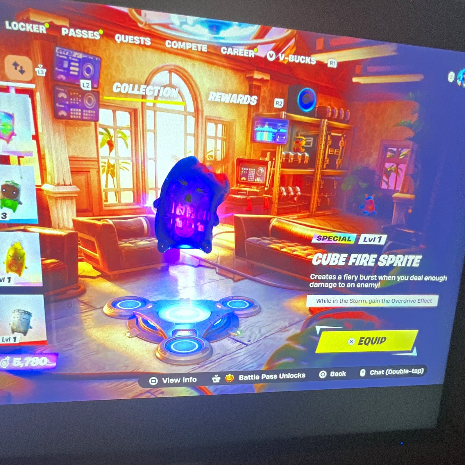 Fortnite CUBE FIRE SPRITE Game Item/Asset In-Game Item, Special Attributes Lv1