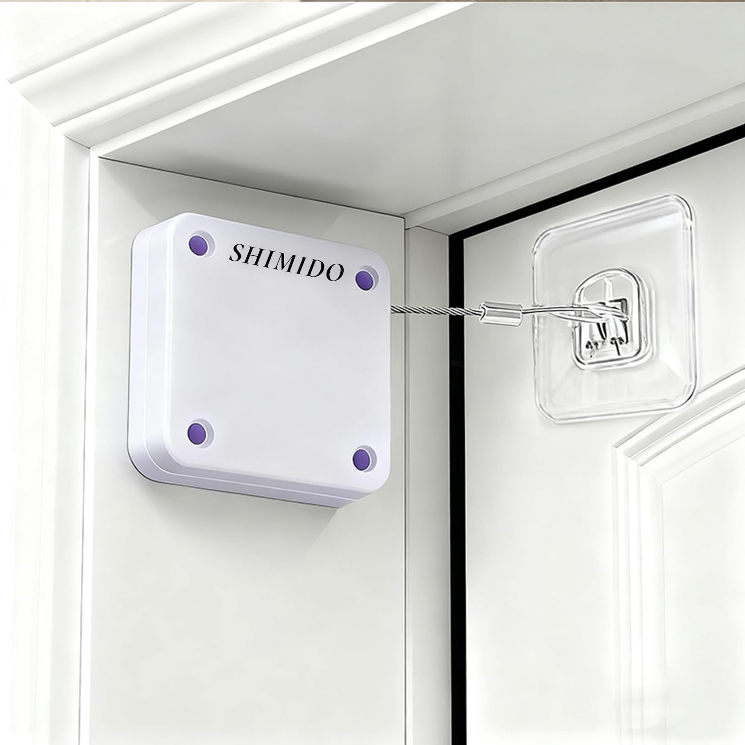 SHIMIDO Upgraded Punch-Free 1000g Automatic Screen Door Closer, Sliding Scree...