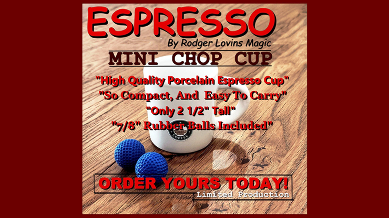 Espresso Mini Chop Cup by Rodger Lovins Magic