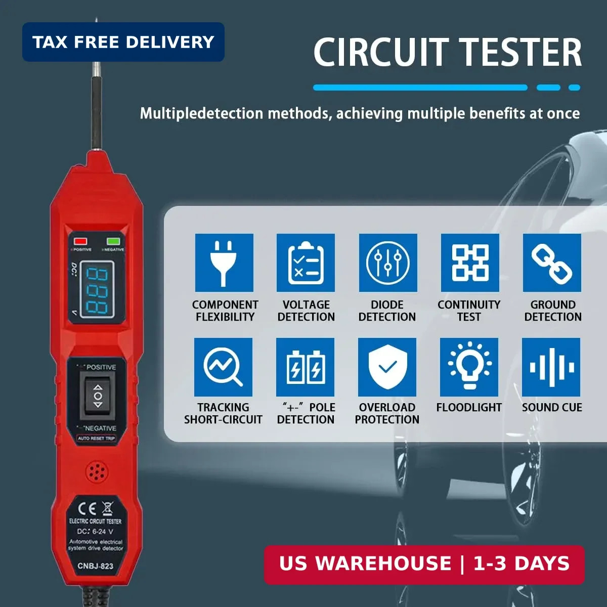 Car Circuit Tester,Multifunctional Component Activation Electrical Voltage Circu