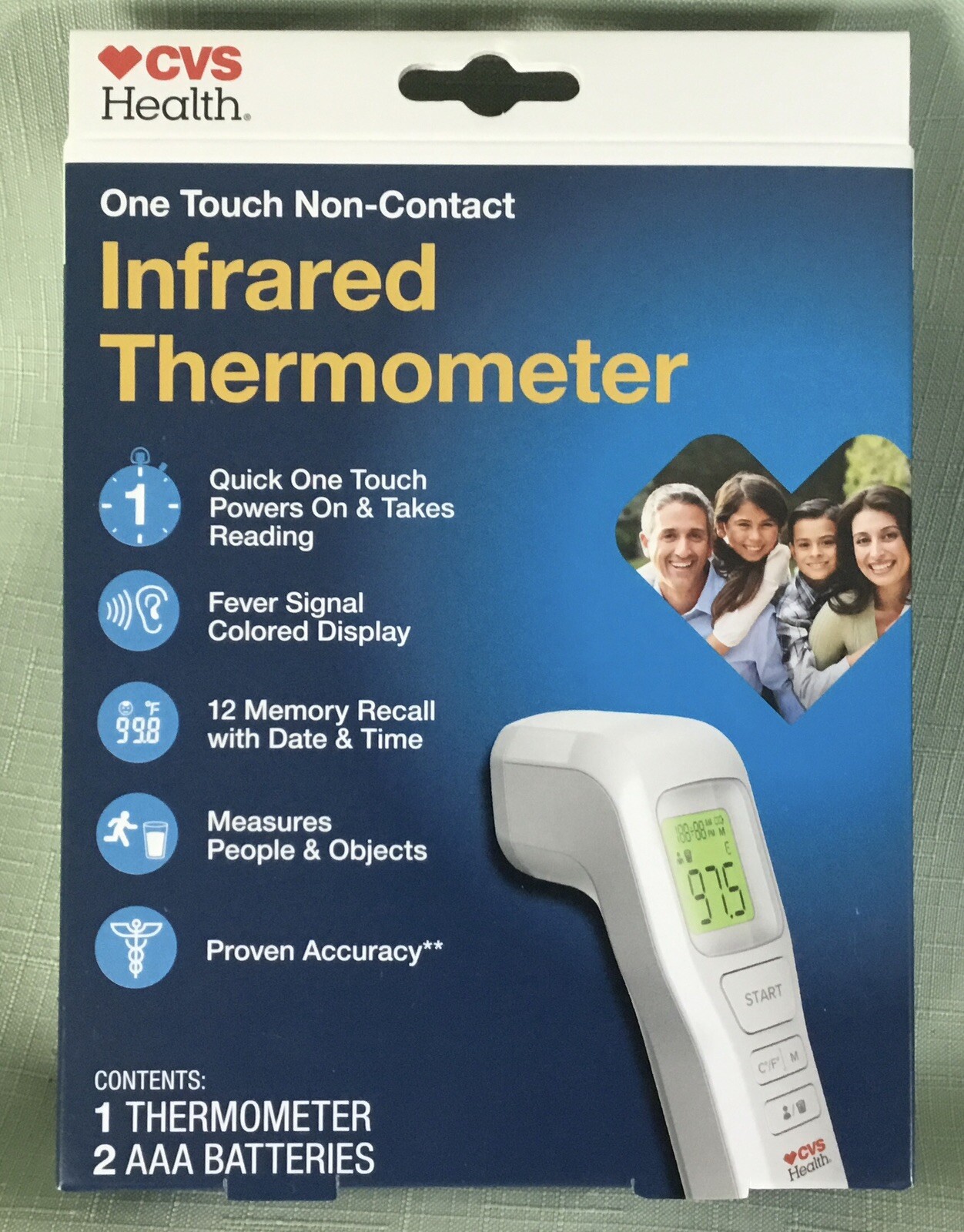 C.V.S. NON TOUCH INFLARED THERMOMETER