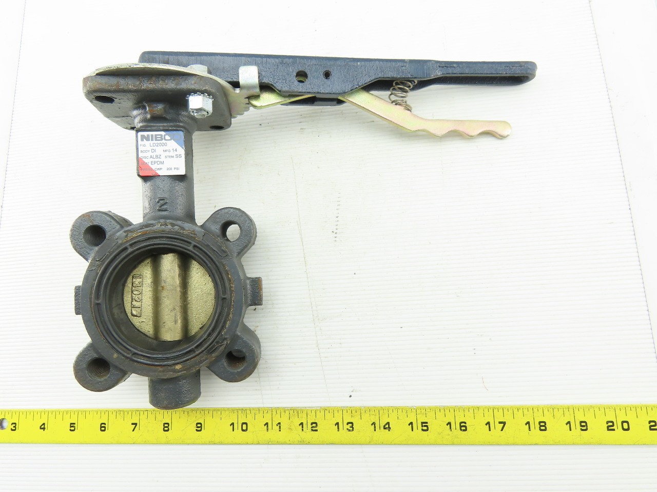 NIBCO LD2000 2.5" 200PSI Ductile-Iron Butterfly Valve  EPDM Seat ALBZ Disc