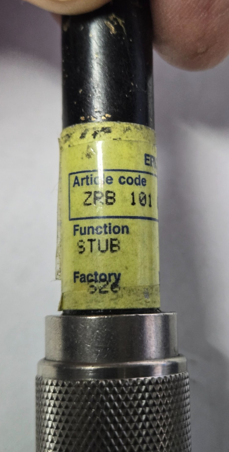 microwave calibration standard 80.5mm Elect length stub test data type N