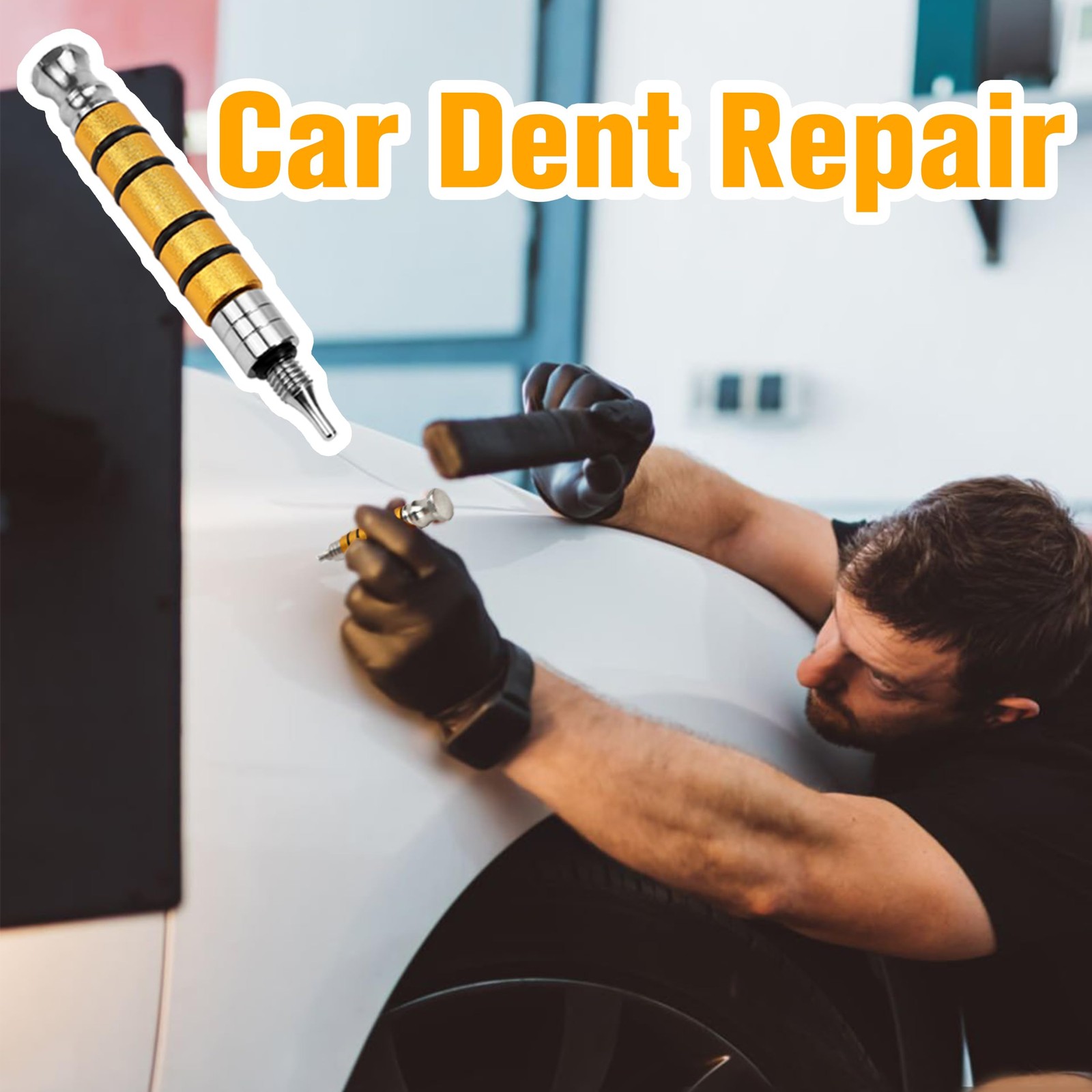 Paintless Dent Repair PDR Tap Knockdown Tools Hammer Removal Kit Pen Puller