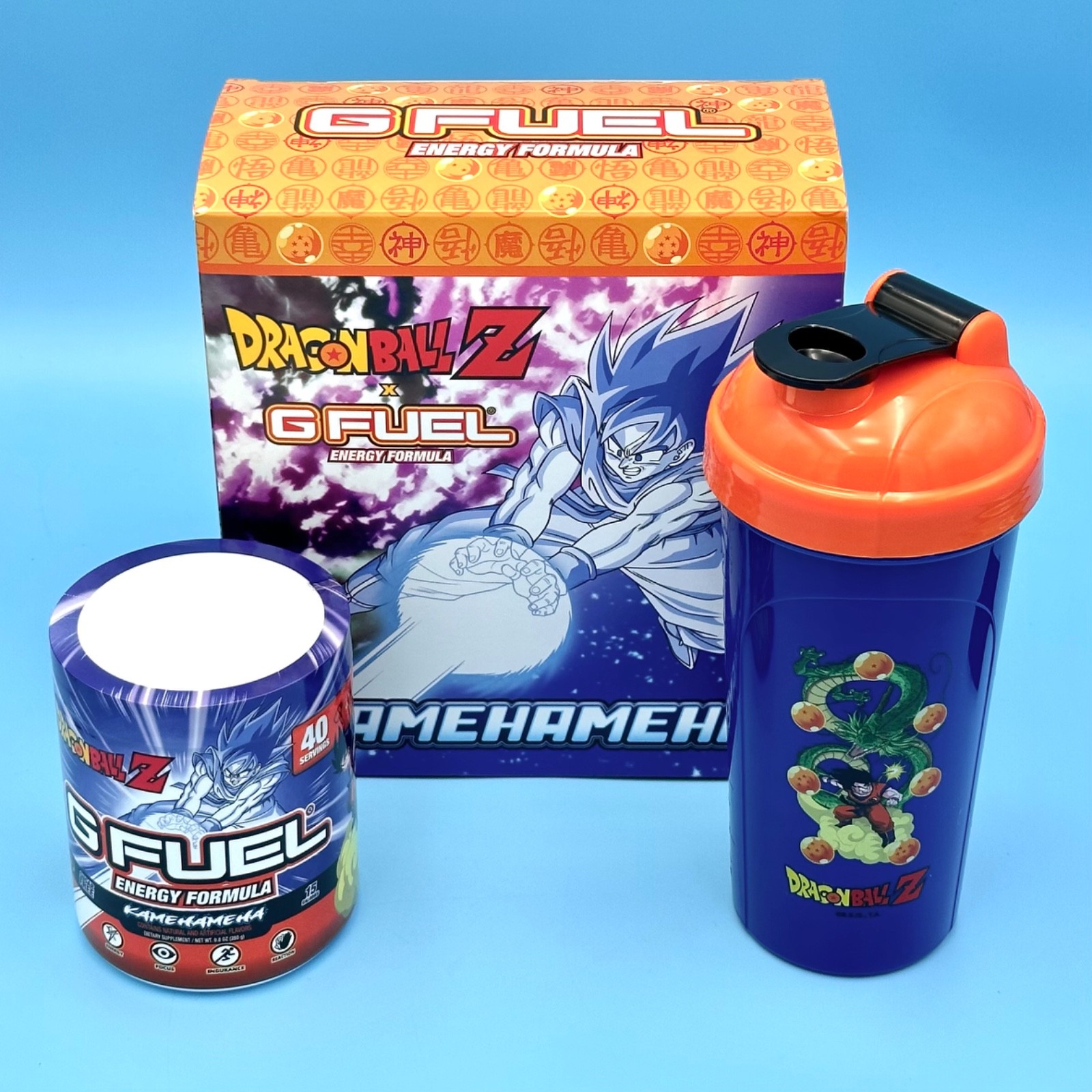 G Fuel Dragon Ball Z Goku Kamehameha Collector's Box Tub Shenron Tall Shaker Cup