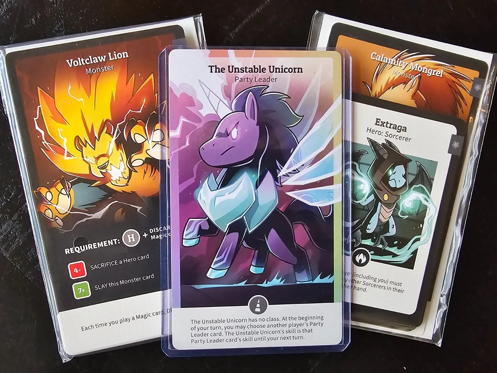 Here to Slay KSE: Monster + Dragon Sorcerer + Unstable Unicorn Party Leader