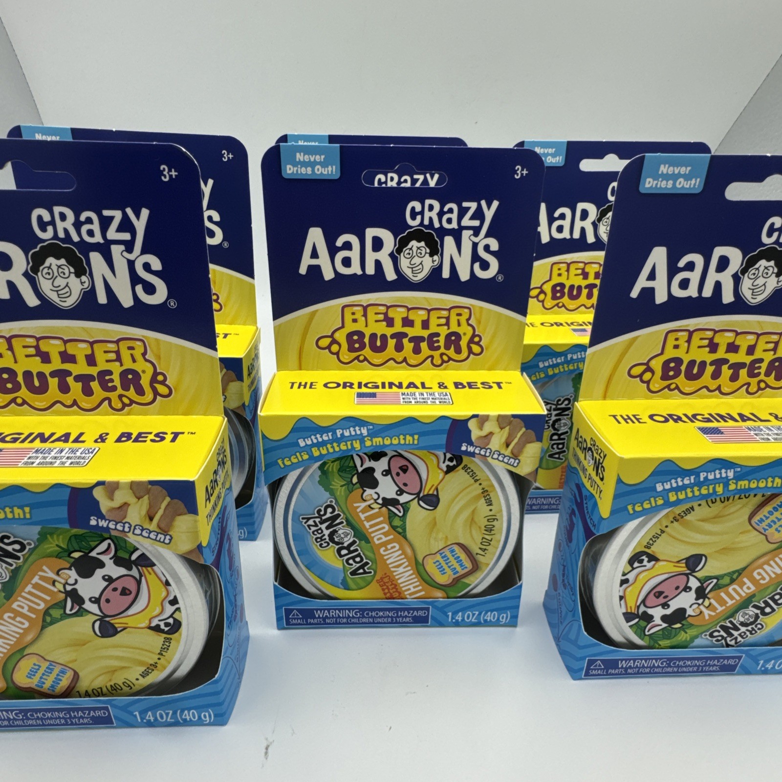 🔥NEW!! 1.4oz CRAZY AARONS BETTER BUTTER SENSORY PUTTY! FEEL BUTTERY SMOOTH!