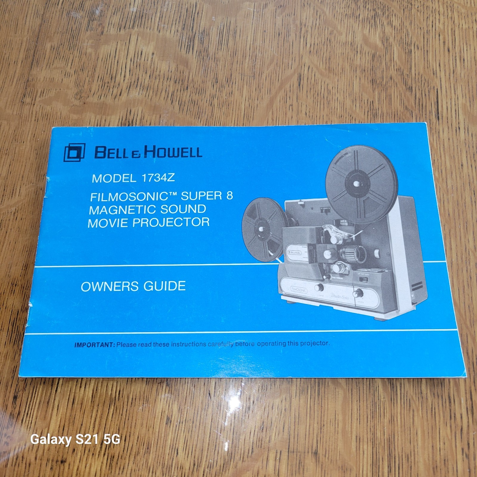 VINTAGE BELL & HOWELL MODEL 1734Z, FILMOSONIC MAGNETIC SUPER 8mm  OWNERS GUIDE