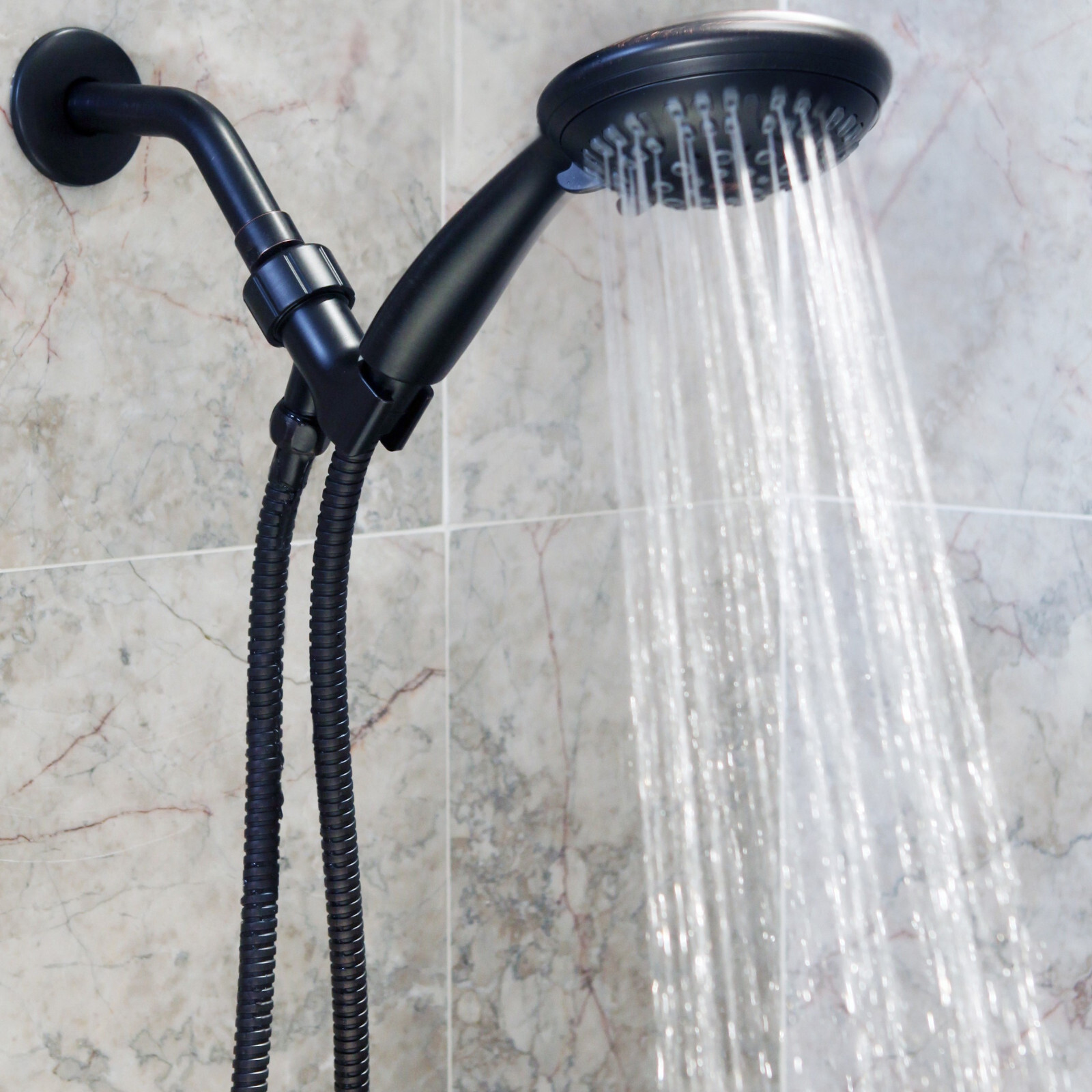 6 Function Handheld Shower Head Kit (Aqua Elegante) - Oil-Rubbed Bronze- 2.5 GPM