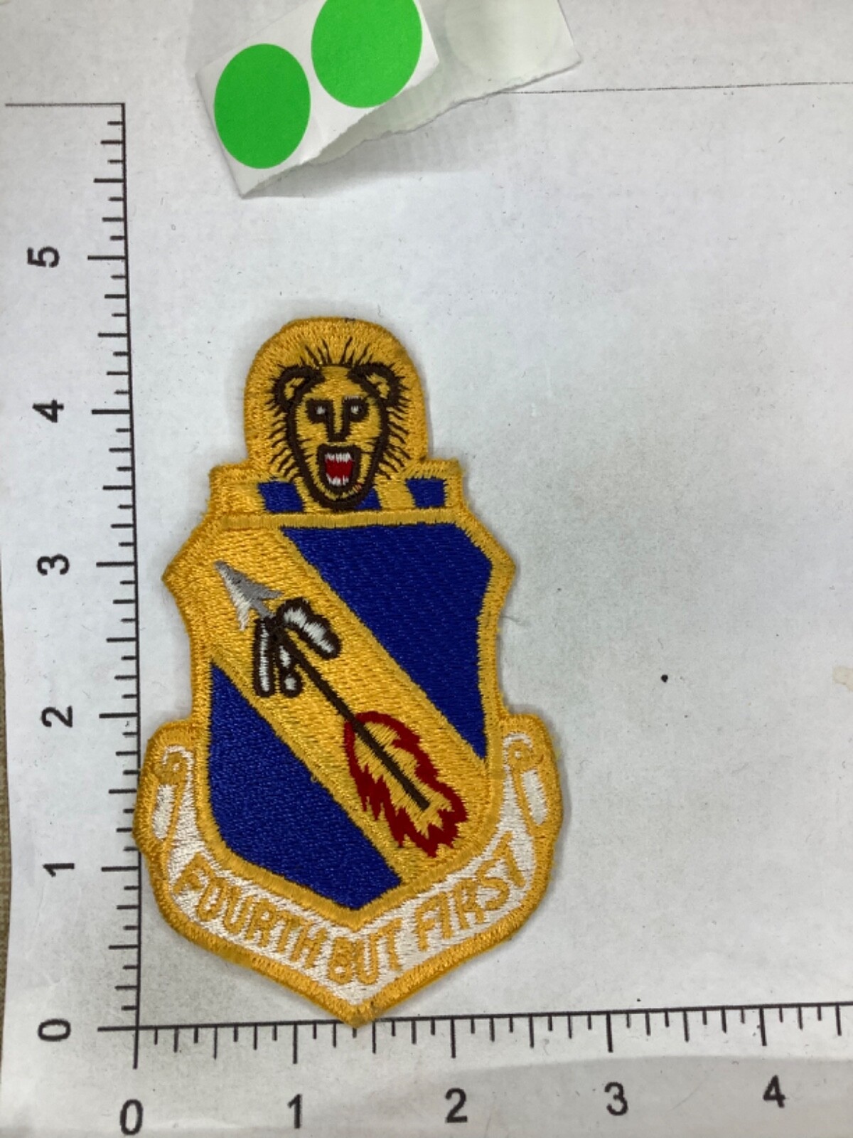 VINTAGE USAF  FOURTH BUT FIRST SQUADRON PATCH