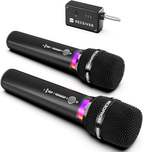 Wireless Microphone, Rechargeable Wireless Microphones with One-to-One Chip