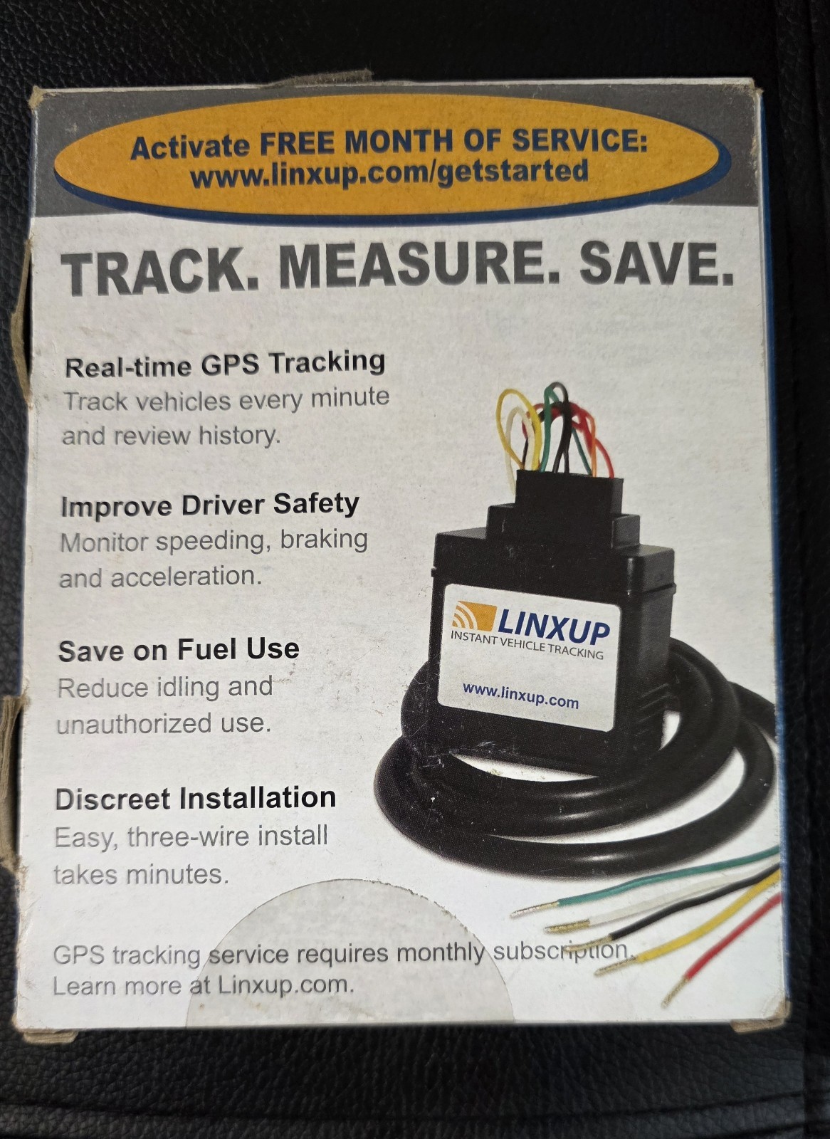 Linxup Wired GPS Vehicle Tracker Real Time Tracking 3-Wire Installation
