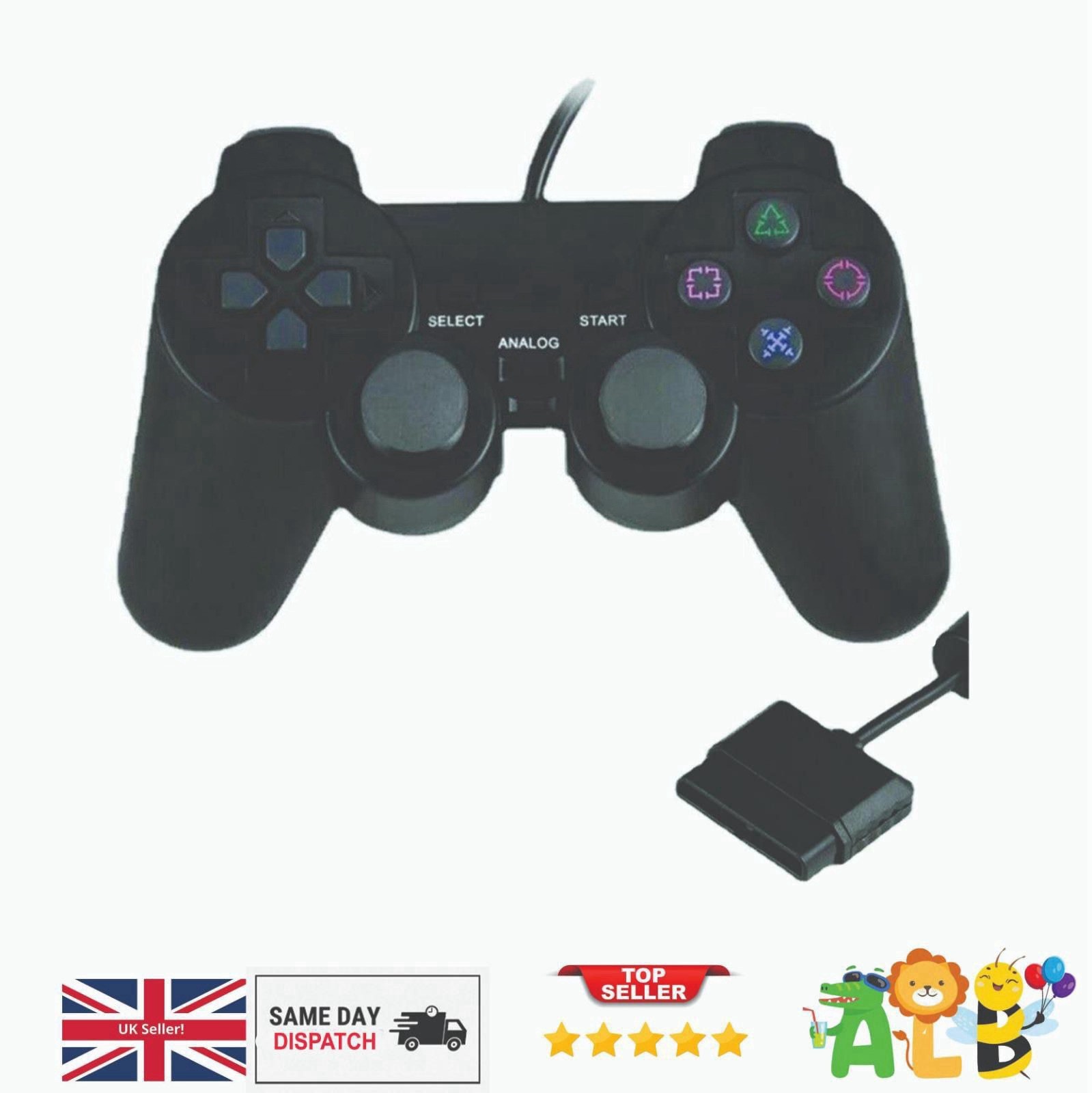 Wired Game Controller Gamepad Remote Control Joypad for PlayStation PS2