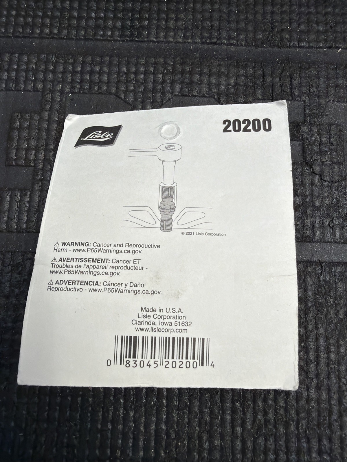 LISLE TOOLS AUTOMOTIVE THREAD CHASER SET – spark plug O2 oxygen sensor USA