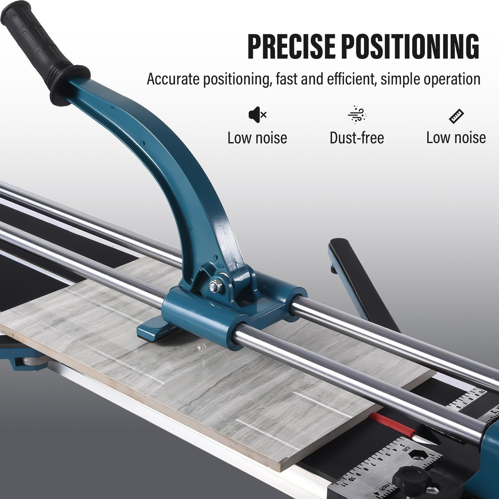 48" Manual Tile Cutter Cutting Machine 1200mm Precise Industrial W/ Laser Guide
