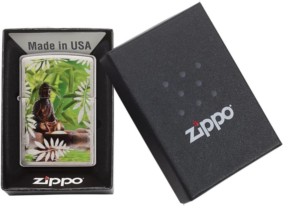 Zippo Buddha Brushed Chrome 29058