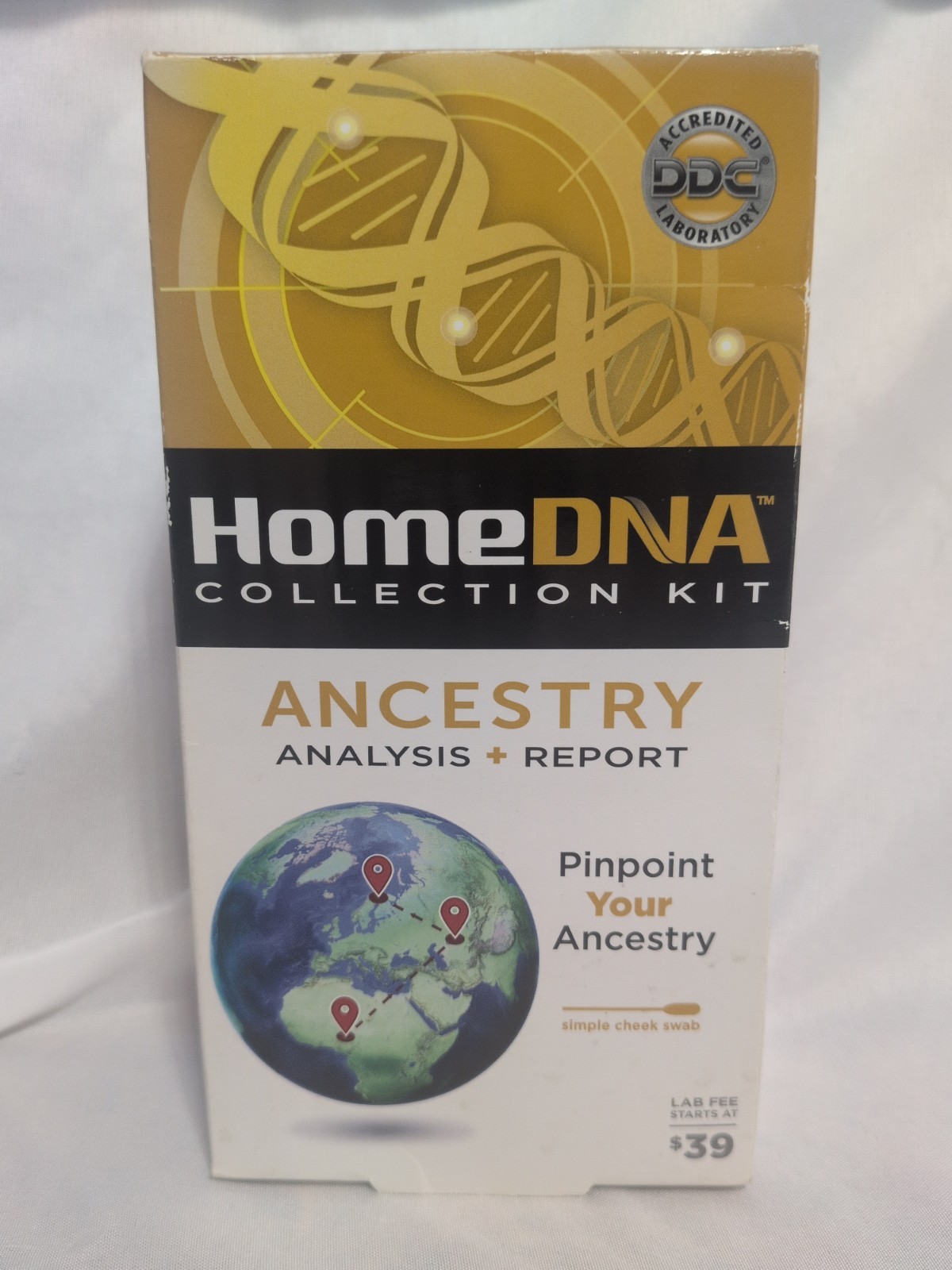 HomeDNA Collection Kit Ancestry At Home Simple Swab REQUIRES Additional LAB FEE
